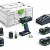 Festool Аккумуляторная дрель-шуруповёрт T 18+3 HPC 4,0 I-Set