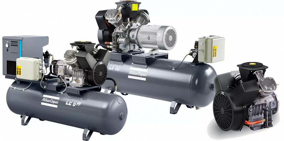 Поршневые компрессоры Atlas Copco